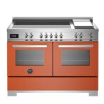 Bertazzoni PRO125I2EART2 120cm Induction Double Oven Range Cooker In Orange