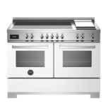 Bertazzoni PRO125I2EBIT2 120cm Induction Double Oven Range Cooker In White