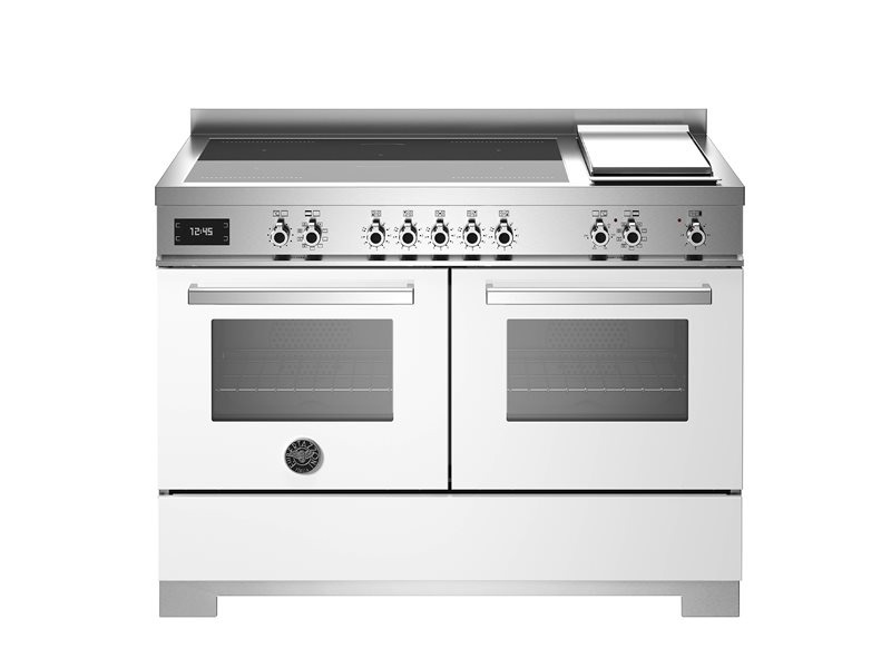 Bertazzoni PRO125I2EBIT2 120cm Induction Double Oven Range Cooker In White