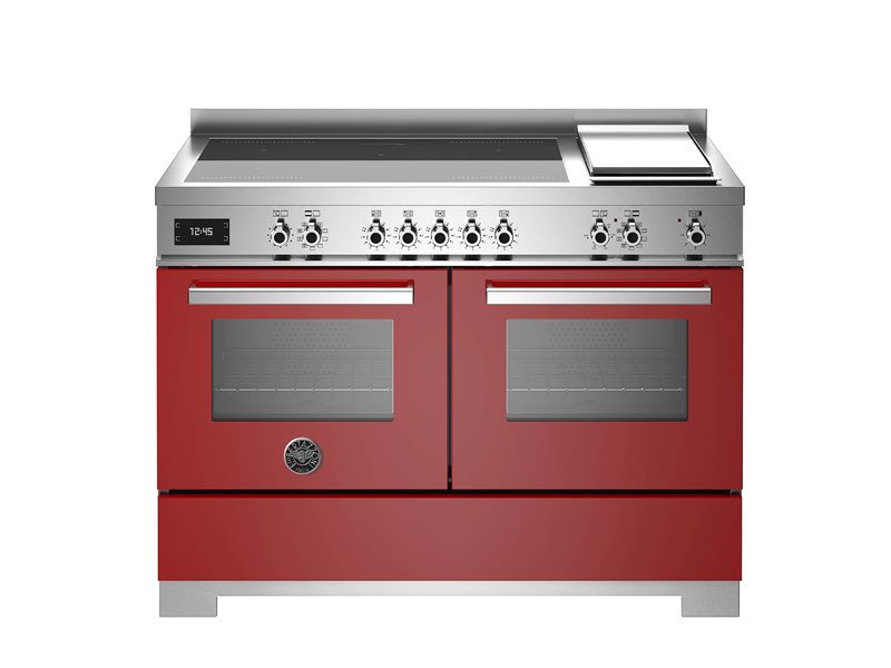 Bertazzoni PRO125I2EROT2 120cm Induction Double Oven Range Cooker In Red