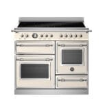 Bertazzoni HER105I3EAVT2 Heritage Series 100cm Induction Triple Oven Range Cooker In Ivory
