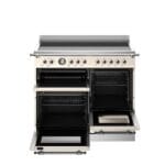 Bertazzoni HER105I3EAVT2 Heritage Series 100cm Induction Triple Oven Range Cooker In Ivory
