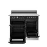 Bertazzoni HER105I3ENET2 Heritage Series 100cm Induction Triple Oven Range Cooker In Matt Black