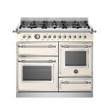 Bertazzoni HER106L3EAVT2 Heritage Series 100cm Dual Fuel Triple Oven Range Cooker In Ivory
