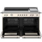 Bertazzoni HER125I2EAVT2 Heritage Series 120cm Induction Double Oven Range Cooker In Ivory
