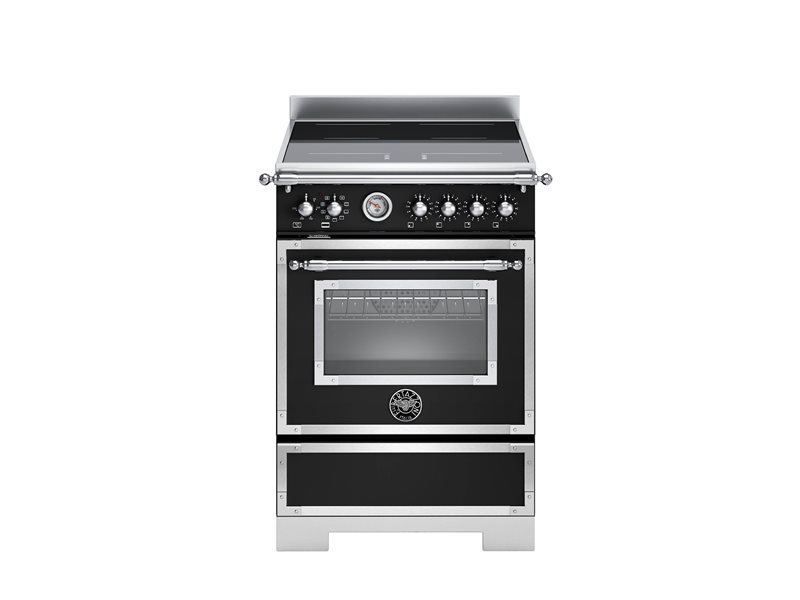 Bertazzoni HER64I1ENET2 Heritage Series 60cm Induction Range Cooker In Matt Black