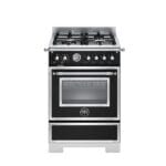 Bertazzoni HER64L1ENET2 Heritage Series 60cm Dual Fuel Range Cooker In Matt Black