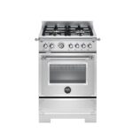 Bertazzoni HER64L1EXT2 Heritage Series 60cm Dual Fuel Range Cooker In Stainless Steel