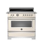 Bertazzoni HER95I1EAVT2 Heritage Series 90cm Induction Single Oven Range Cooker In Ivory