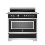 Bertazzoni HER95I1ENET2 Heritage Series 90cm Induction Single Oven Range Cooker In Matt Black