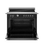 Bertazzoni HER95I1ENET2 Heritage Series 90cm Induction Single Oven Range Cooker In Matt Black