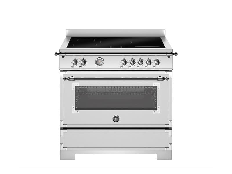 Bertazzoni HER95I1EXT2 Heritage Series 90cm Induction Single Oven Range Cooker In Stainless Steel