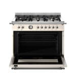 Bertazzoni HER96L1EAVT2 Heritage Series 90cm Dual Fuel Single Oven Range Cooker In Ivory