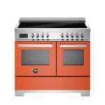 Bertazzoni PRO105I2EART2 Professional Series 100cm Induction Double Oven Range Cooker In Orange