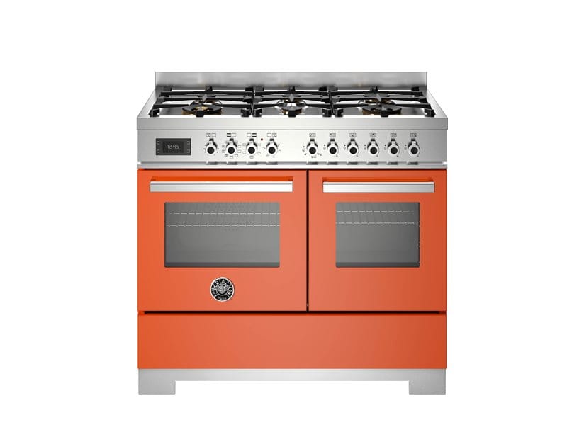 Bertazzoni PRO106L2EART2 100cm Dual Fuel Double Oven Range Cooker In Orange