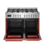 Bertazzoni PRO106L2EART2 100cm Dual Fuel Double Oven Range Cooker In Orange