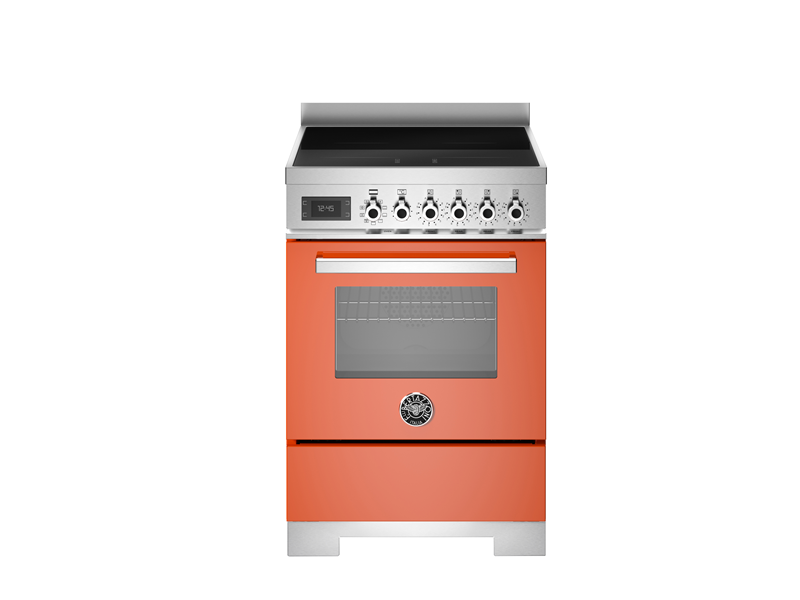 Bertazzoni PRO64I1EART Professional Series 60cm Induction Range Cooker In Orange