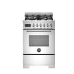 Bertazzoni PRO64L1EXT2 Professional Series 60cm 4 Zone Dual Fuel Range Cooker In Stainless Steel