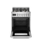Bertazzoni PRO64L1EXT2 Professional Series 60cm 4 Zone Dual Fuel Range Cooker In Stainless Steel