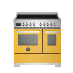 Bertazzoni PRO95I2EGIT2 Professional Series 90cm Induction Double Oven Range Cooker In Yellow