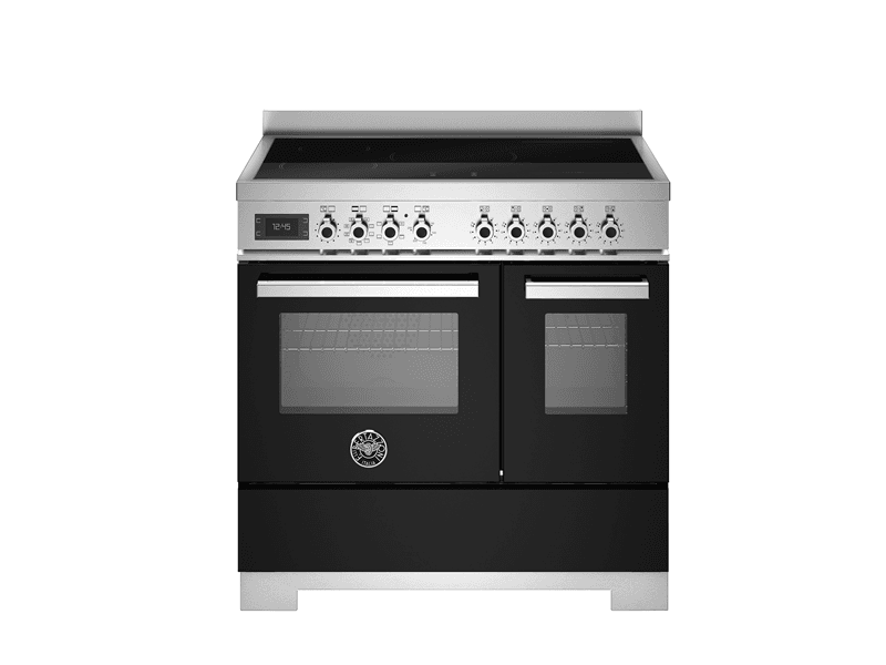 Bertazzoni PRO95I2ENET2 Professional Series 90cm Induction Double Oven Range Cooker In Black