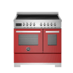 Bertazzoni PRO95I2EROT2 Professional Series 90cm Induction Double Oven Range Cooker In Red