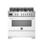 Bertazzoni PRO96L1EBIT2 Professional Series 90cm Dual Fuel Single Oven Range Cooker In White