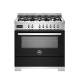Bertazzoni PRO96L1ENET2 Professional Series 90cm Dual Fuel Single Oven Range Cooker In Black