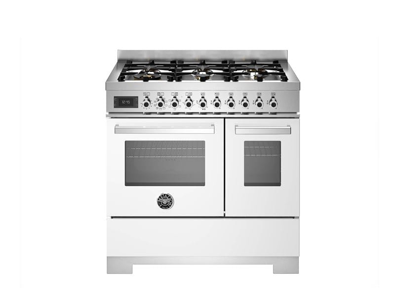 Bertazzoni PRO96L2EBIT2 Professional Series 90cm Dual Fuel Double Oven Range Cooker In White