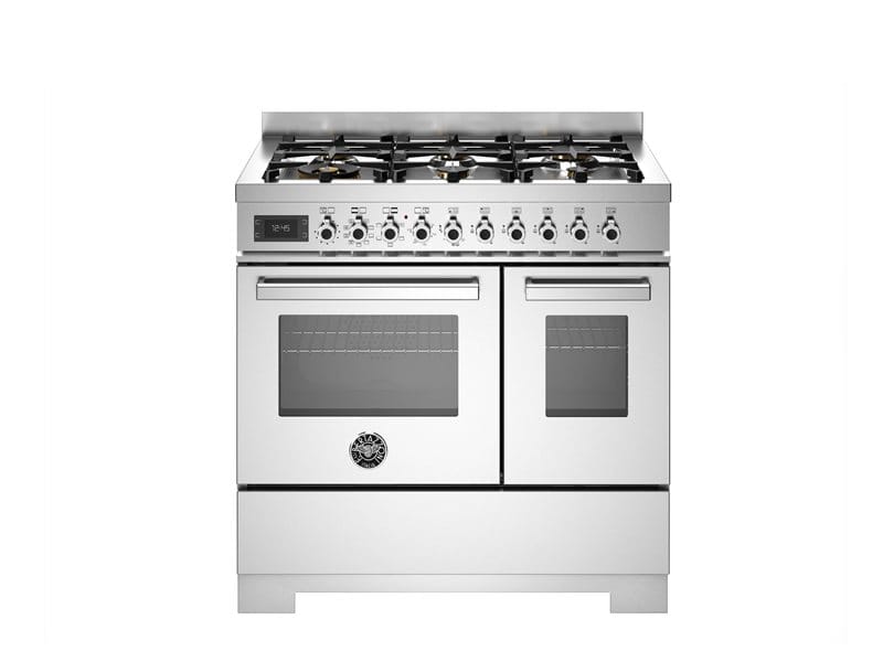 Bertazzoni PRO96L2EXT2 Professional Series 90cm Dual Fuel Double Oven Range Cooker In Stainless Steel